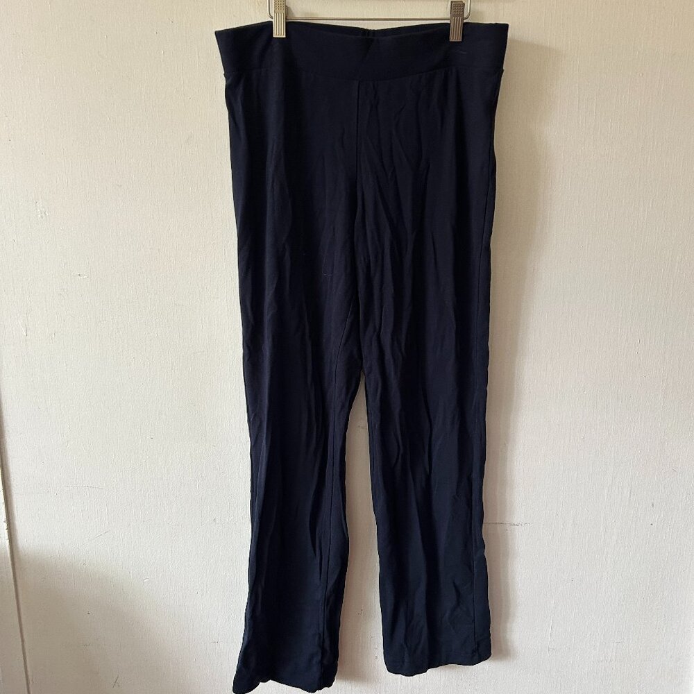 Christopher & Banks Lounge Pants Womens Large Blue Straight Elastic Waist